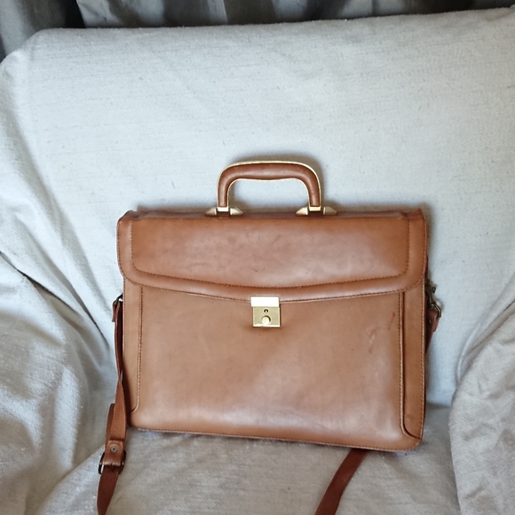 Yves Saint Laurent Bags Vintage Yves Saint Laurent Mens Bag Briefcase Tan Poshmark